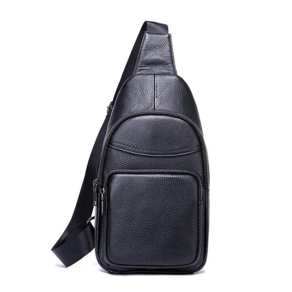 Sacoche bandoulière homme cuir noir