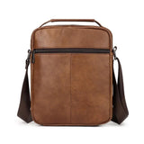 Sacoche bandoulière homme en cuir véritable arrière