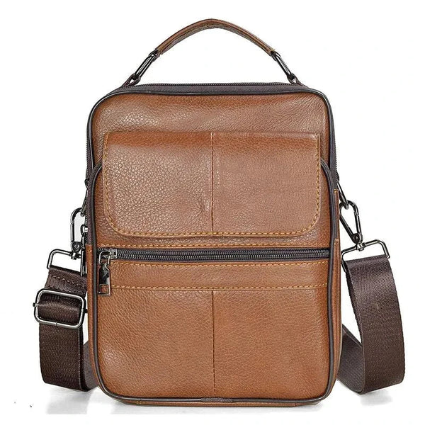 sacoche-cuir-homme-noire marron