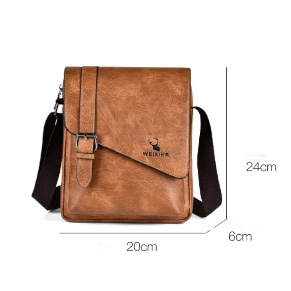 Sacoche en cuir style rétro dimensions