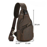 Sacoche en cuir de vache pour homme dimensions