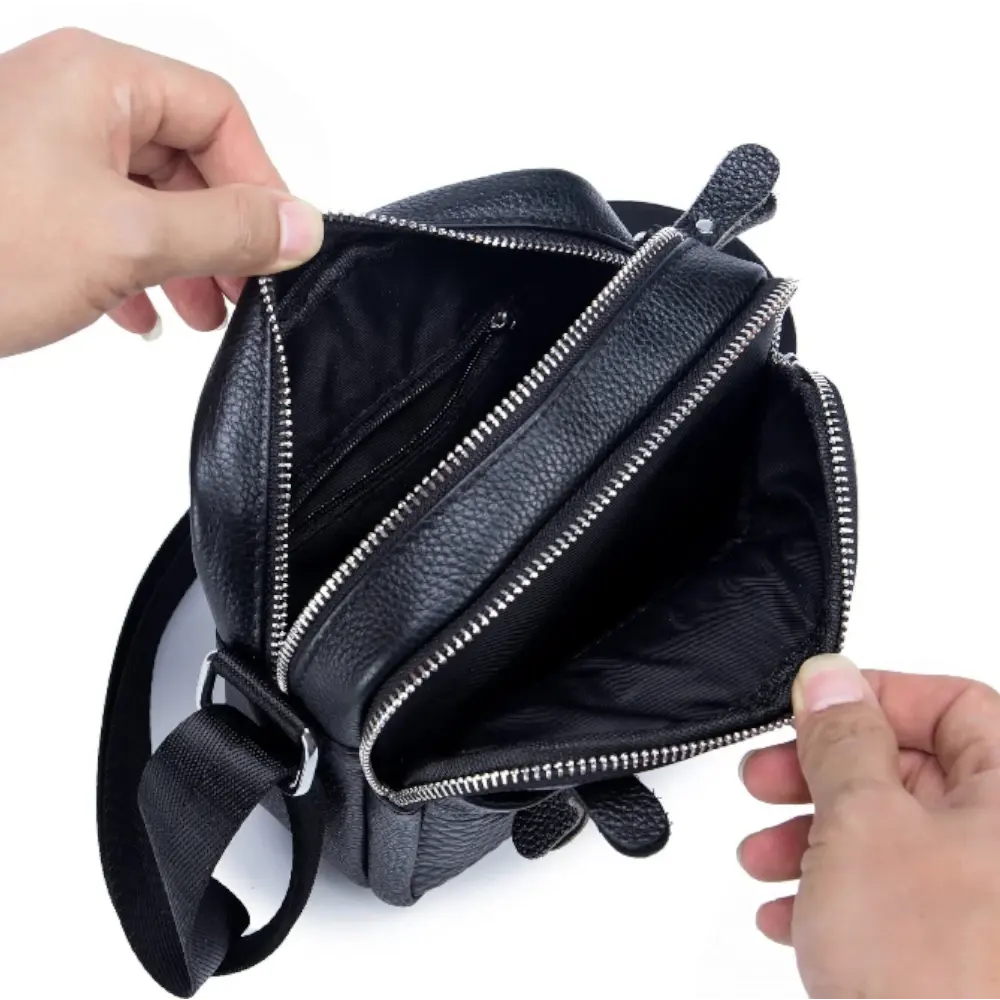 Sacoche homme bandouliere cuir intérieur