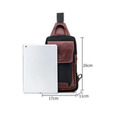 Sacoche homme cuir et tissu dimensions