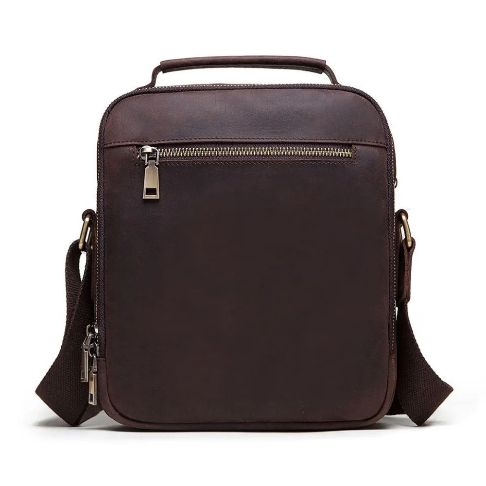 sacoche homme cuir vintage marron arrière