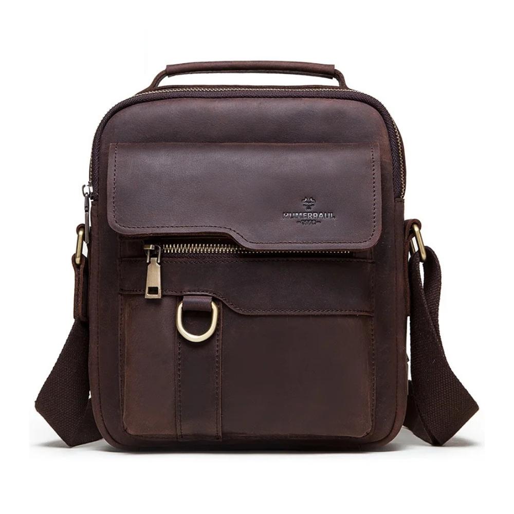 sacoche homme cuir vintage marron