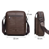 Sacoche homme en cuir authentique dimensions