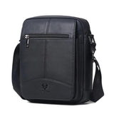 Sacoche homme en cuir authentique noir