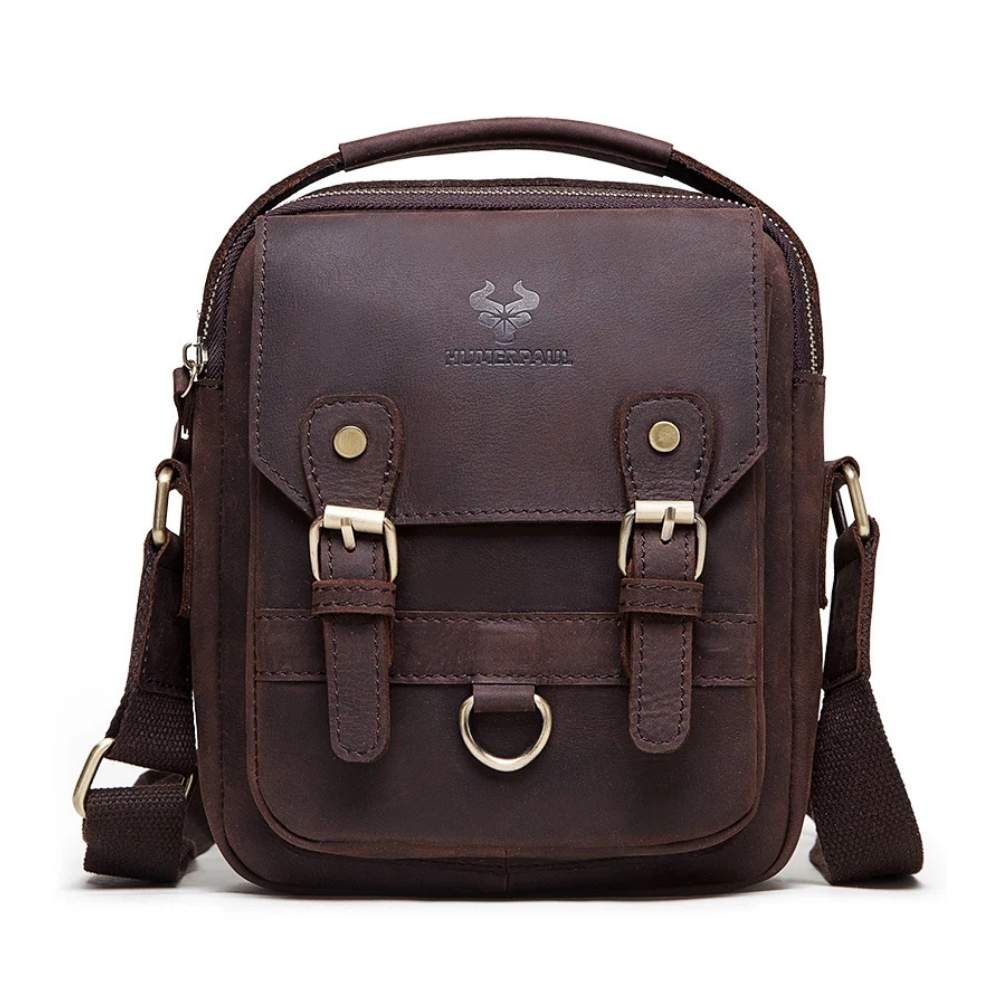 sacoche homme en cuir marron