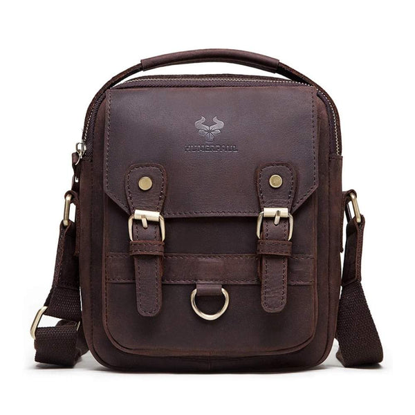 sacoche homme en cuir marron