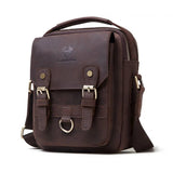 sacoche homme en cuir véritable marron