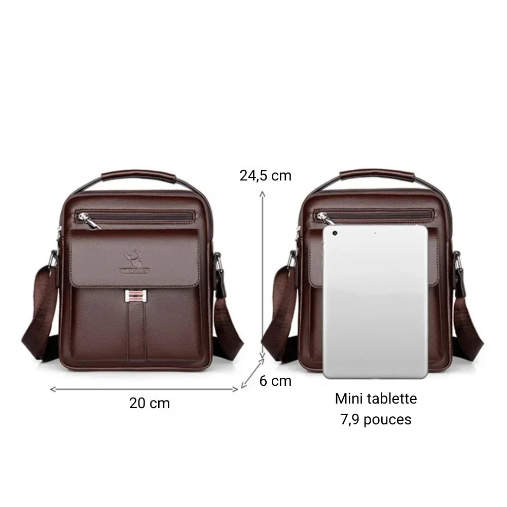 Sacoche homme en simili cuir dimensions