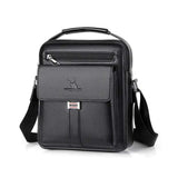 Sacoche homme en simili cuir noir