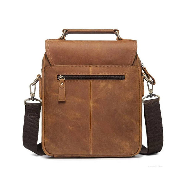 Sacoche homme grand format en cuir