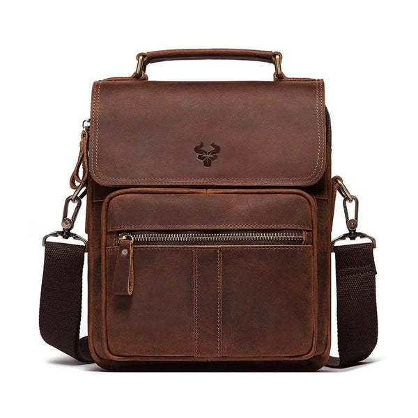 Sacoche homme grand format en cuir