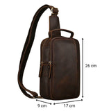 Sacoche pour homme en cuir véritable dimensions