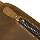 Sacoche vintage en cuir pour homme fermeture