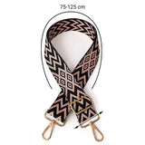 Sangle de sac bandoulière réglable pour femme noir et rose
